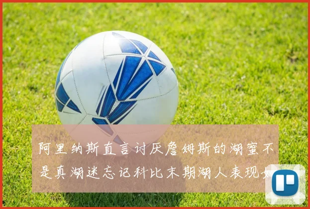阿里纳斯直言讨厌詹姆斯的湖蜜不是真湖迷忘记科比末期湖人表现如何惨淡